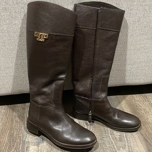Tory Burch Brown Riding Boot
